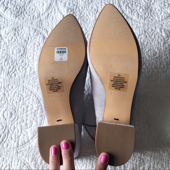 Express Gray Backless Booties - Picture 3 of 7